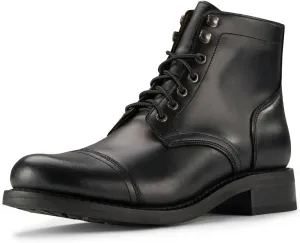SUREWAY Men's Lace Up Chukka Boots Genuine Leather|Cap Toe Ankle 6inch - Classic Comfort Oxford Style(Office,Casual,Driving,Work,Dress) Brown/Black Matte/Brandy/Arizonam Adobe/Black