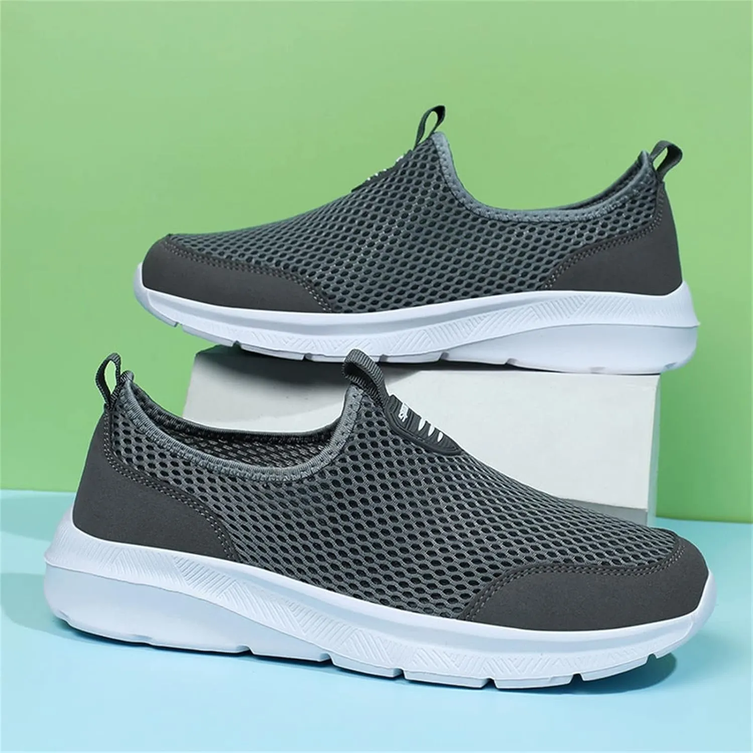 Tennis Running for Men Non Slip Mens Slip On Walking Shoes Lightweight Sneakers Breathable Tennis Shoes Casual Work Shoes