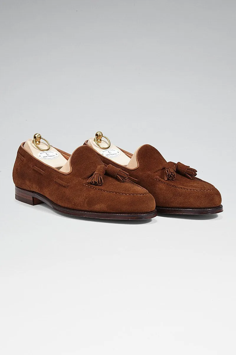 Tobacco Calf Suede Tassel Loafers