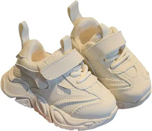 Toddler Casual Sneakers for Girl and Boy Kids Running Breathable Shoes Non-Slip Outdoor Sports Solid Color Sneakers