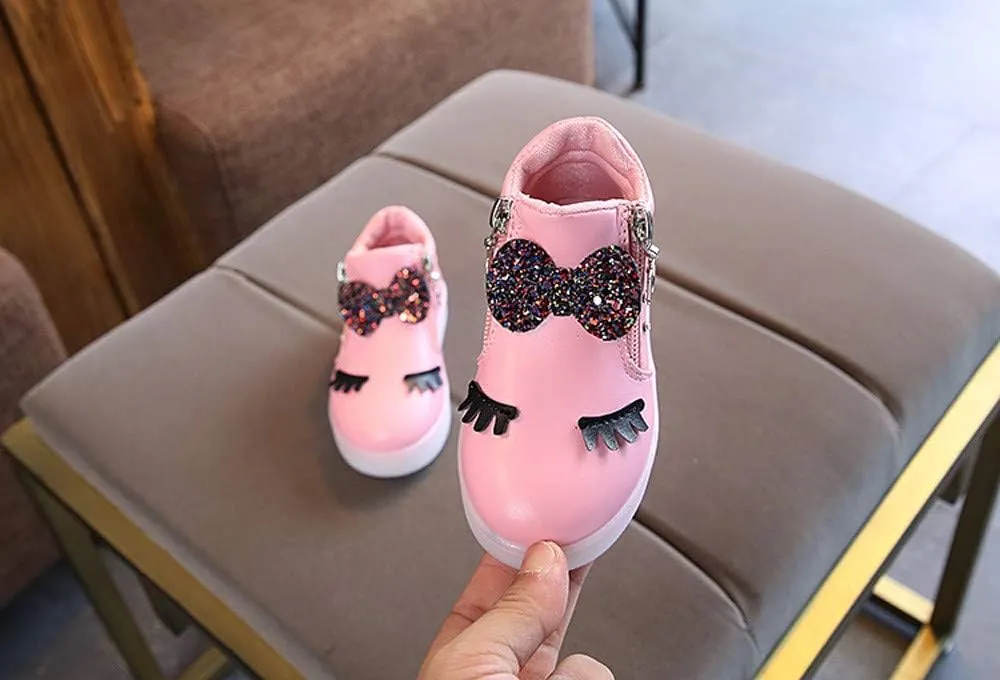Toddler Girl Shoes, Kids Boys Girls Fashion LED Lights UP Sneaker Soft Sole Non Slip Sports Shoes Toddler Shoes