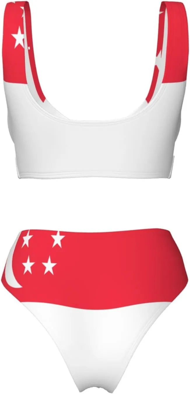 Uruguay Flag Bikini Sets Women Two Piece Bikini Swimsuit