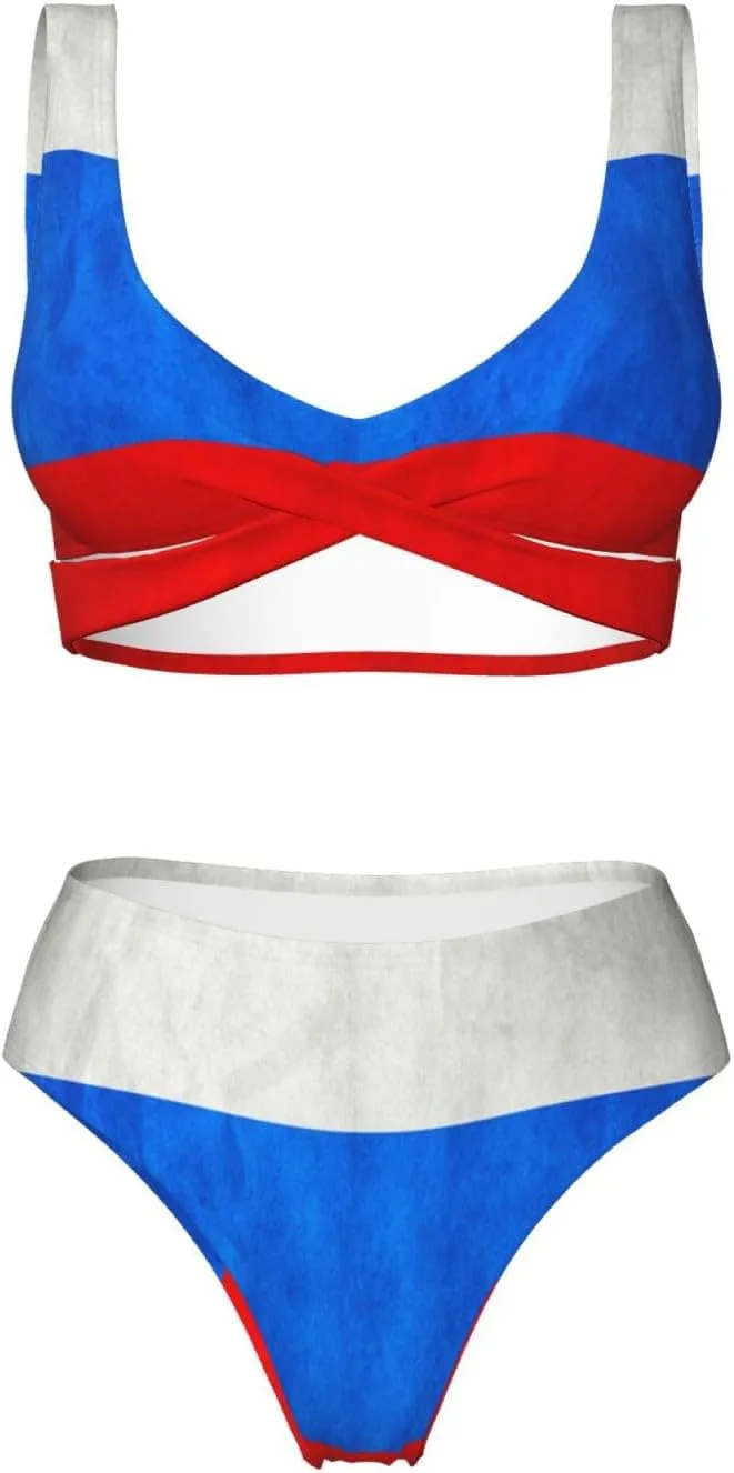 Uruguay Flag Bikini Sets Women Two Piece Bikini Swimsuit