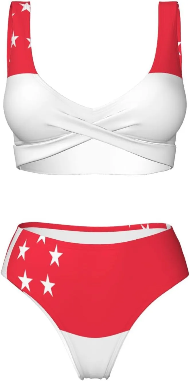 Uruguay Flag Bikini Sets Women Two Piece Bikini Swimsuit