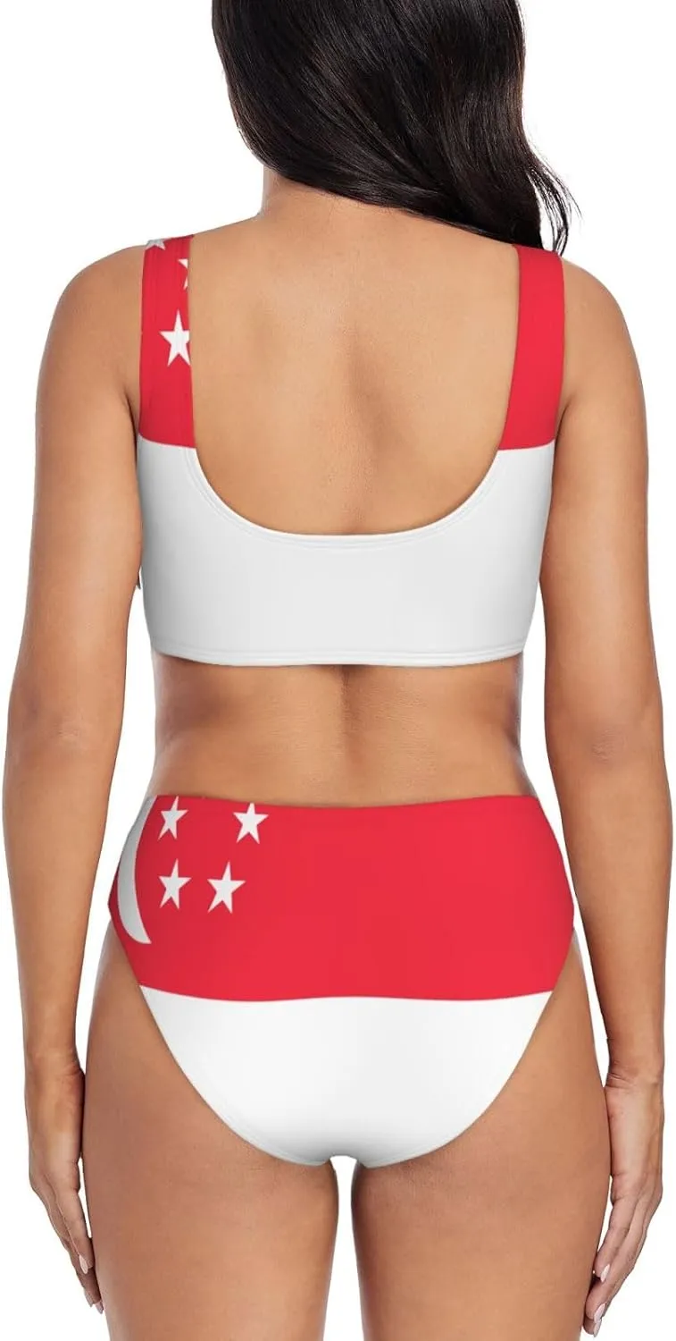 Uruguay Flag Bikini Sets Women Two Piece Bikini Swimsuit
