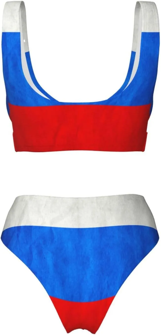 Uruguay Flag Bikini Sets Women Two Piece Bikini Swimsuit