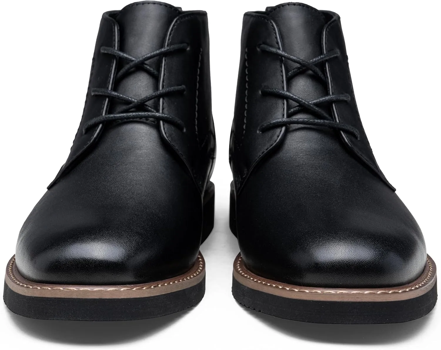 Vostey Men Boots Leather Cap Toe Casual Boots Chukka Fashion Dress Boots for Men