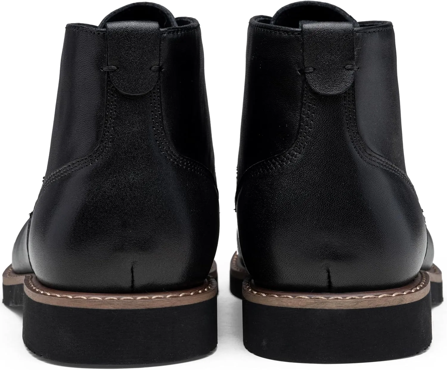 Vostey Men Boots Leather Cap Toe Casual Boots Chukka Fashion Dress Boots for Men