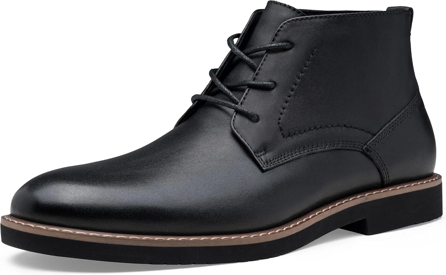 Vostey Men Boots Leather Cap Toe Casual Boots Chukka Fashion Dress Boots for Men
