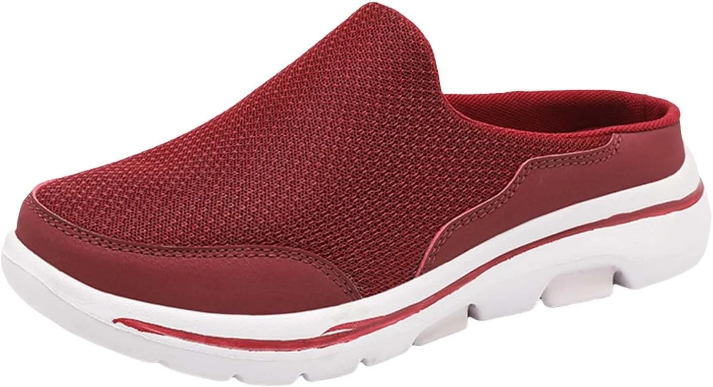 Walking Shoes Tennis Comfortable Comfortable and Breathable Flat Soled Slip On Mesh Heelless Casual Shoes for Men and