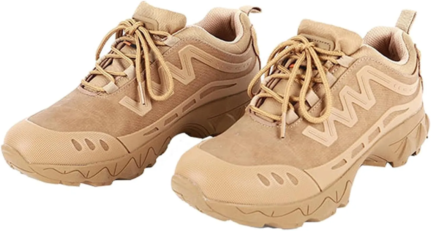 Waterproof Hiking Work Boots,Men's Tactical Boots,Outdoor Lightweight Work Boots,Breathable Desert Boots,for Outdoor Hiking, Rock Climbing, Hunting Etc