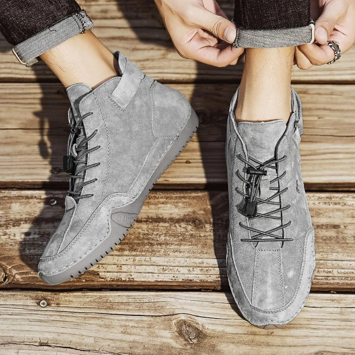 Waterproof Lightweight Unisex High Top Chukka Boots For Hiking, Camping, And Driving - All-Season Outdoor Shoes