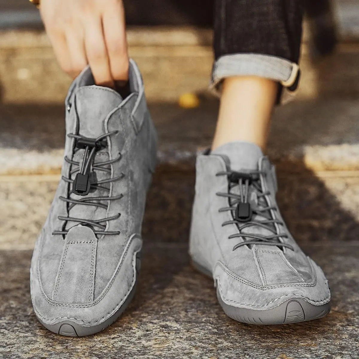Waterproof Lightweight Unisex High Top Chukka Boots For Hiking, Camping, And Driving - All-Season Outdoor Shoes