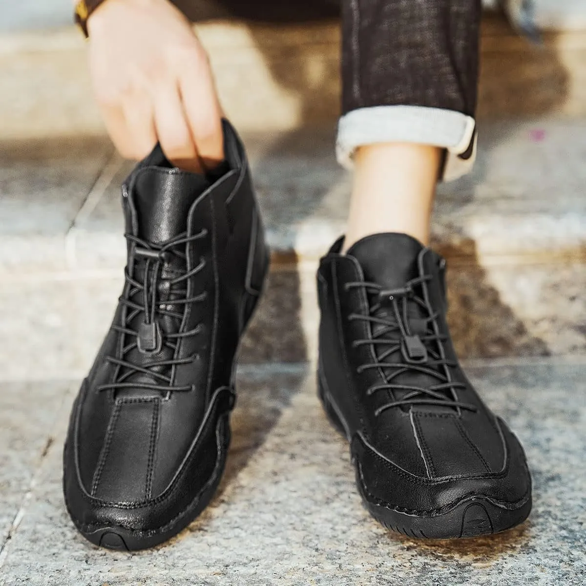 Waterproof Lightweight Unisex High Top Chukka Boots For Hiking, Camping, And Driving - All-Season Outdoor Shoes