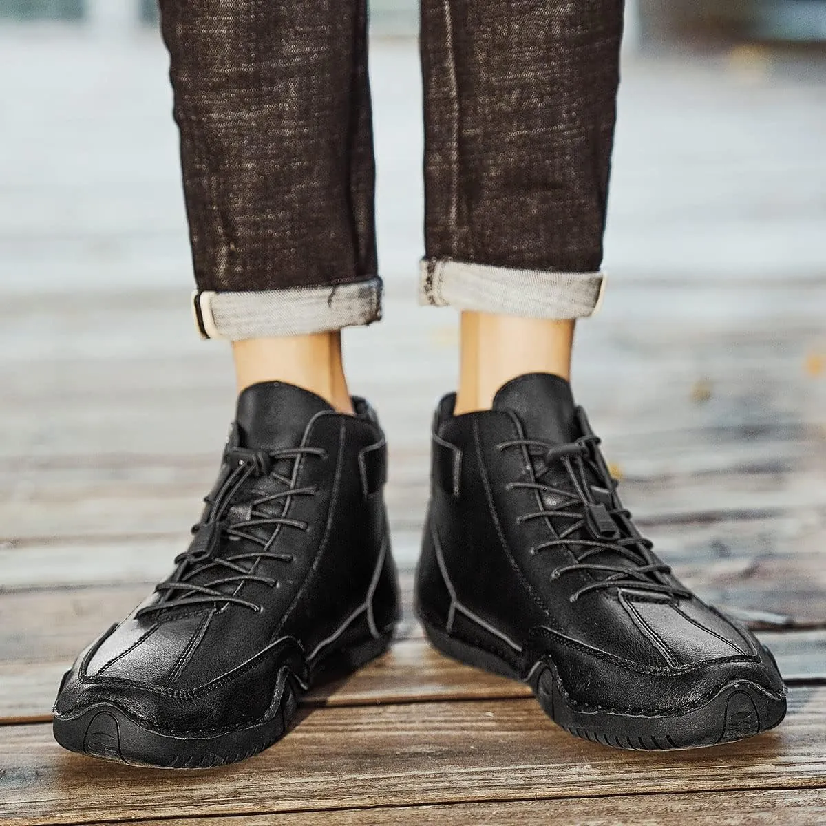 Waterproof Lightweight Unisex High Top Chukka Boots For Hiking, Camping, And Driving - All-Season Outdoor Shoes