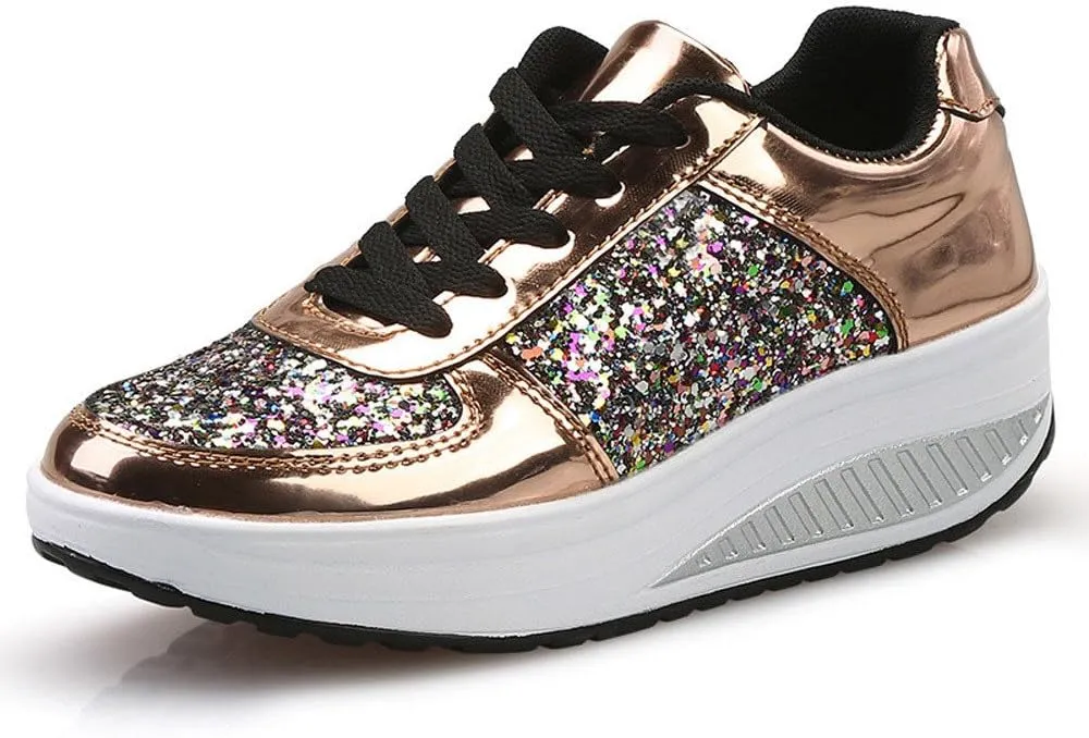 Wedge Fashion Sneakers for Women 2023 Zapatos CModos Y Elegantes De Piso para Mujer Women's Running Shoes Black and White Black Casual Sneakers for Women Platform Women's Black Slip On Dress Shoes