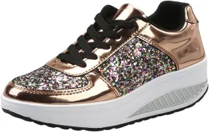 Wedge Fashion Sneakers for Women 2023 Zapatos CModos Y Elegantes De Piso para Mujer Women's Running Shoes Black and White Black Casual Sneakers for Women Platform Women's Black Slip On Dress Shoes