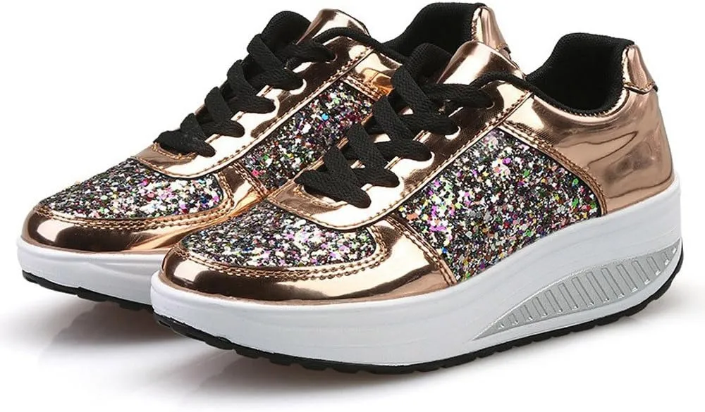 Wedge Fashion Sneakers for Women 2023 Zapatos CModos Y Elegantes De Piso para Mujer Women's Running Shoes Black and White Black Casual Sneakers for Women Platform Women's Black Slip On Dress Shoes