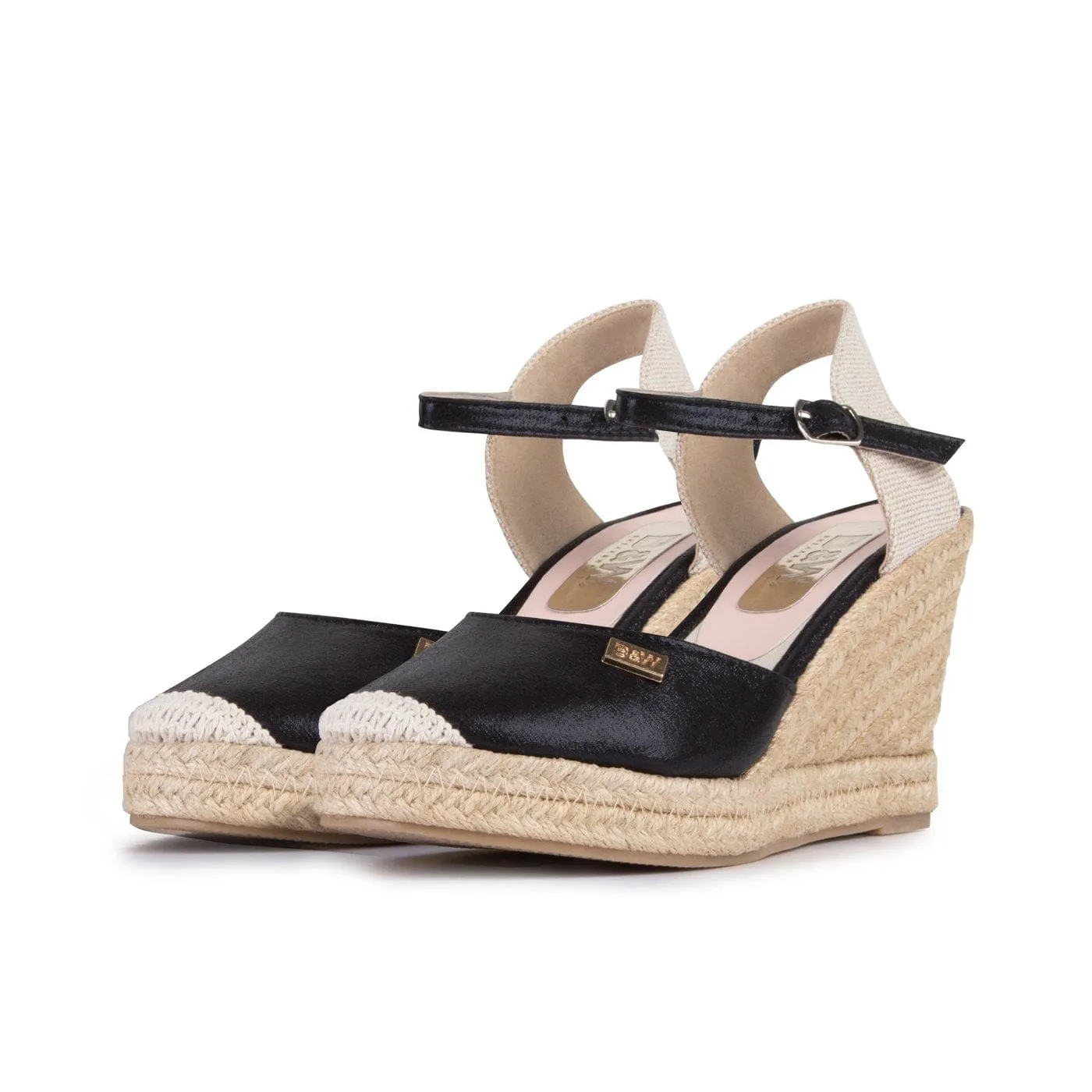 Wedge Shoe Espadrilles Capri Black