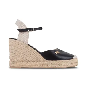 Wedge Shoe Espadrilles Capri Black