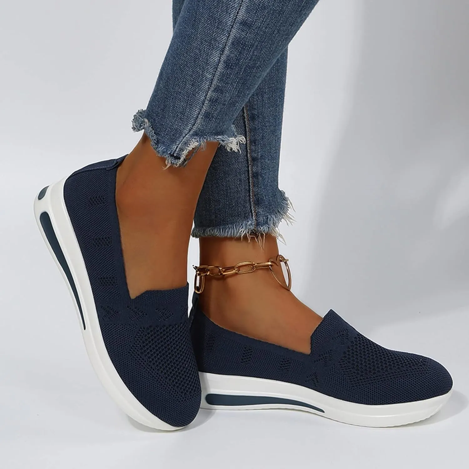 Wedge Sneakers for Women White Tenis OrtopDicos para El Arco De Pies De Mujer Arch Support Wide Width Casual Shoes for Women Black Sequin Gym Shoes for Women Women's Slip On Shoes Size 7.5 W