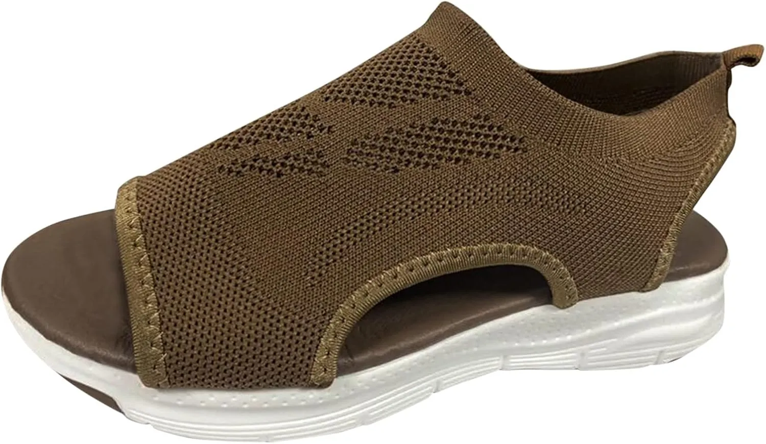 Women Walking Sandals Arch Support Orthotic Comfortable Wedge Platform Casual Open Toe Mesh Sport Sandals Breathable