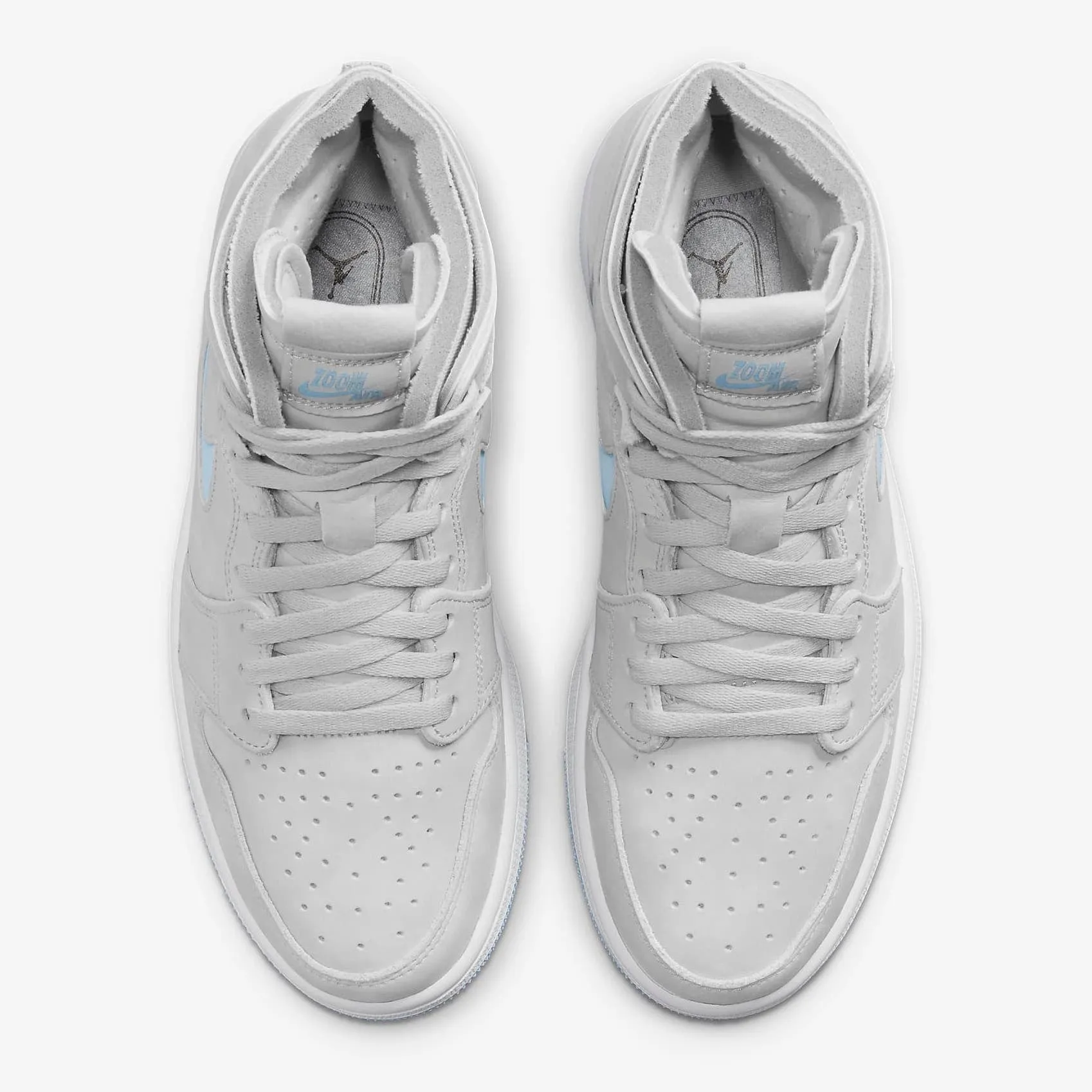 Women's Air Jordan 1 High Zoom Comfort (Grey Fog/White/Celestine Blue)(CT0979-004)