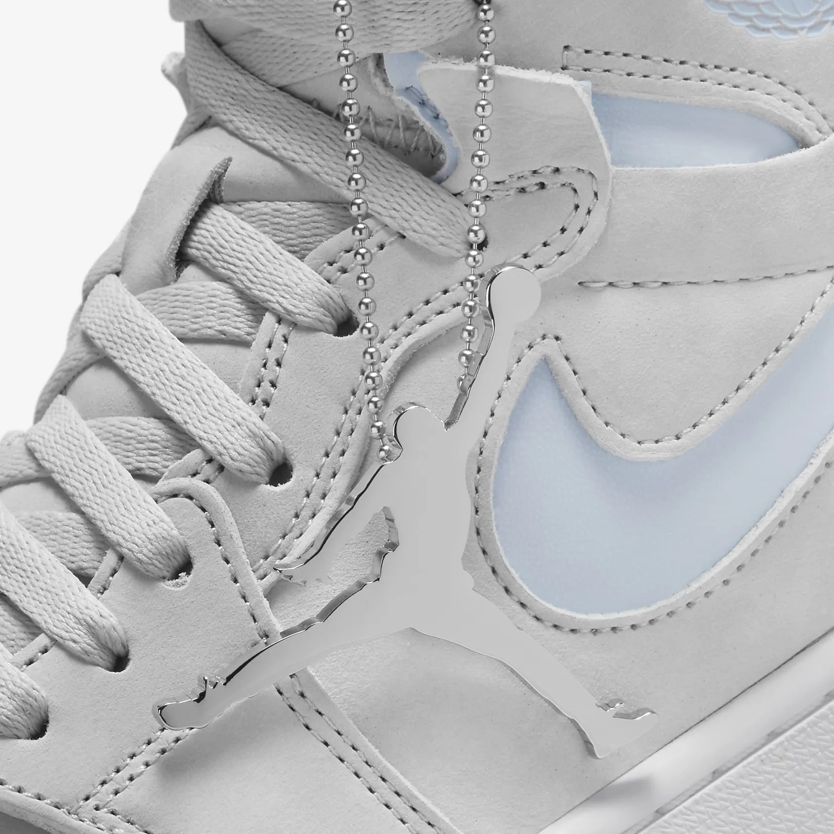 Women's Air Jordan 1 High Zoom Comfort (Grey Fog/White/Celestine Blue)(CT0979-004)