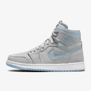 Women's Air Jordan 1 High Zoom Comfort (Grey Fog/White/Celestine Blue)(CT0979-004)