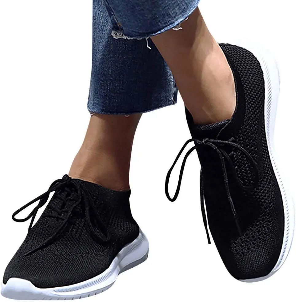 Women's Fashion Sport Breathable Mesh Platform Sneakers Slip On Tennis Shoes Women Size 11 Workout Shoes for Women Gym Arch Support Women's Sneakers Size 8 Slip On Fall Shoes for Women 2023 Slip Ons