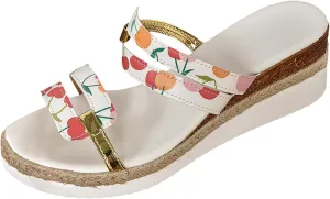 Womens Flat Sandals Walking Beach Sandal Slip on Flat Womens Comfortable Casual Shoes