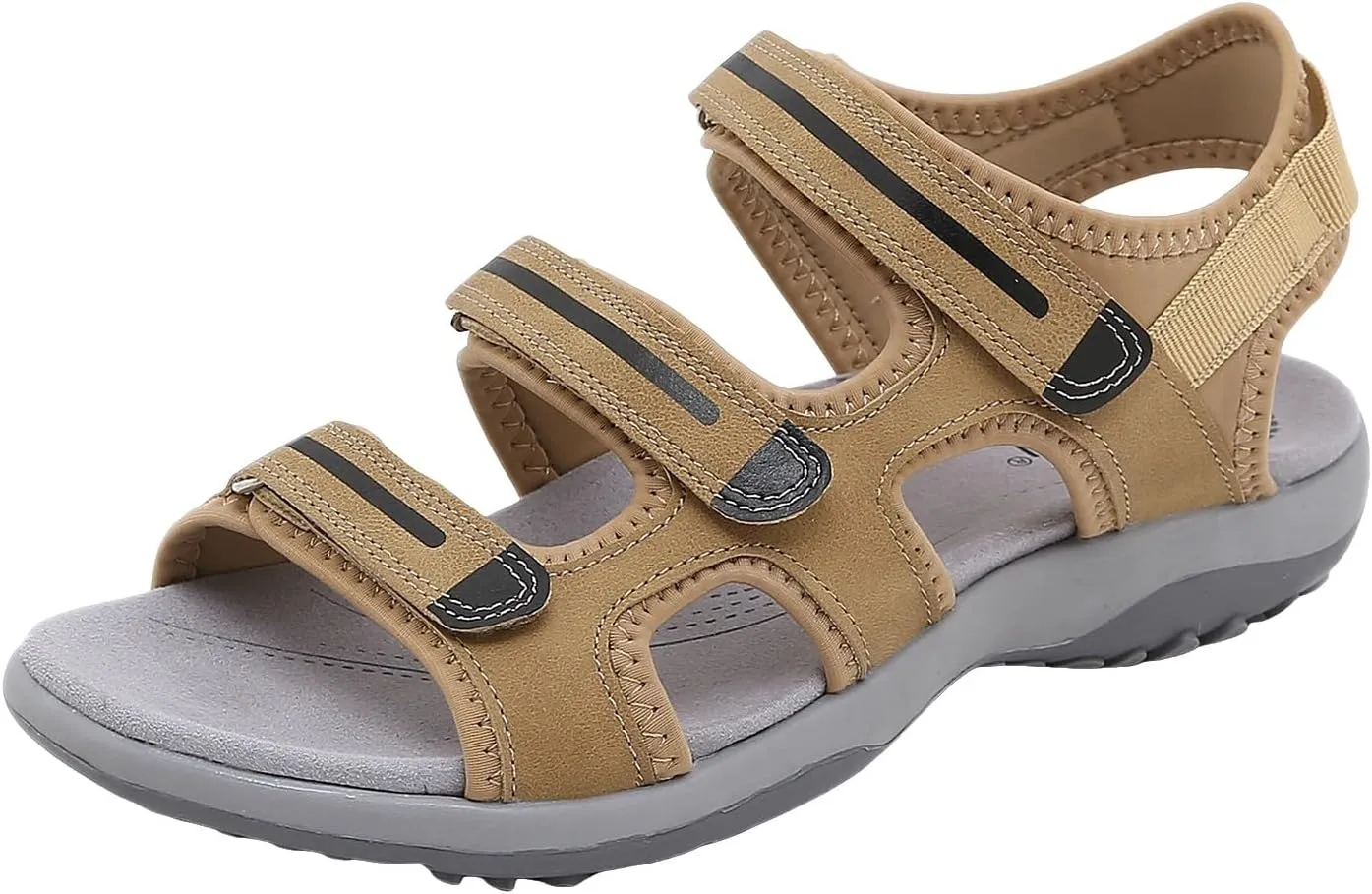 Womens Hiking Sandal Sport Sandal Straps With Adjustable Hooks Arch Support Beach Vacation Casual Camping