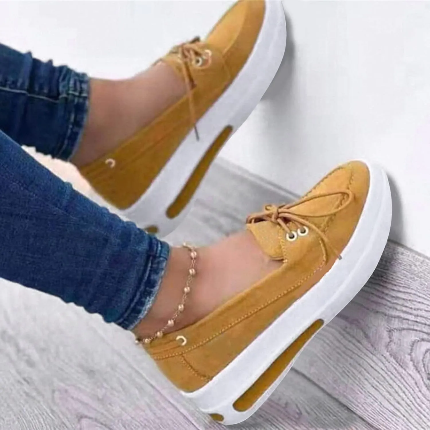 Womens Platform Sneakers Fashion Slip Resistant Nurse Shoes for Women Womens Shoes Casual Fall Boots Womens Shoes Sneakers Slip On Black and White Women's Athletic Shoes