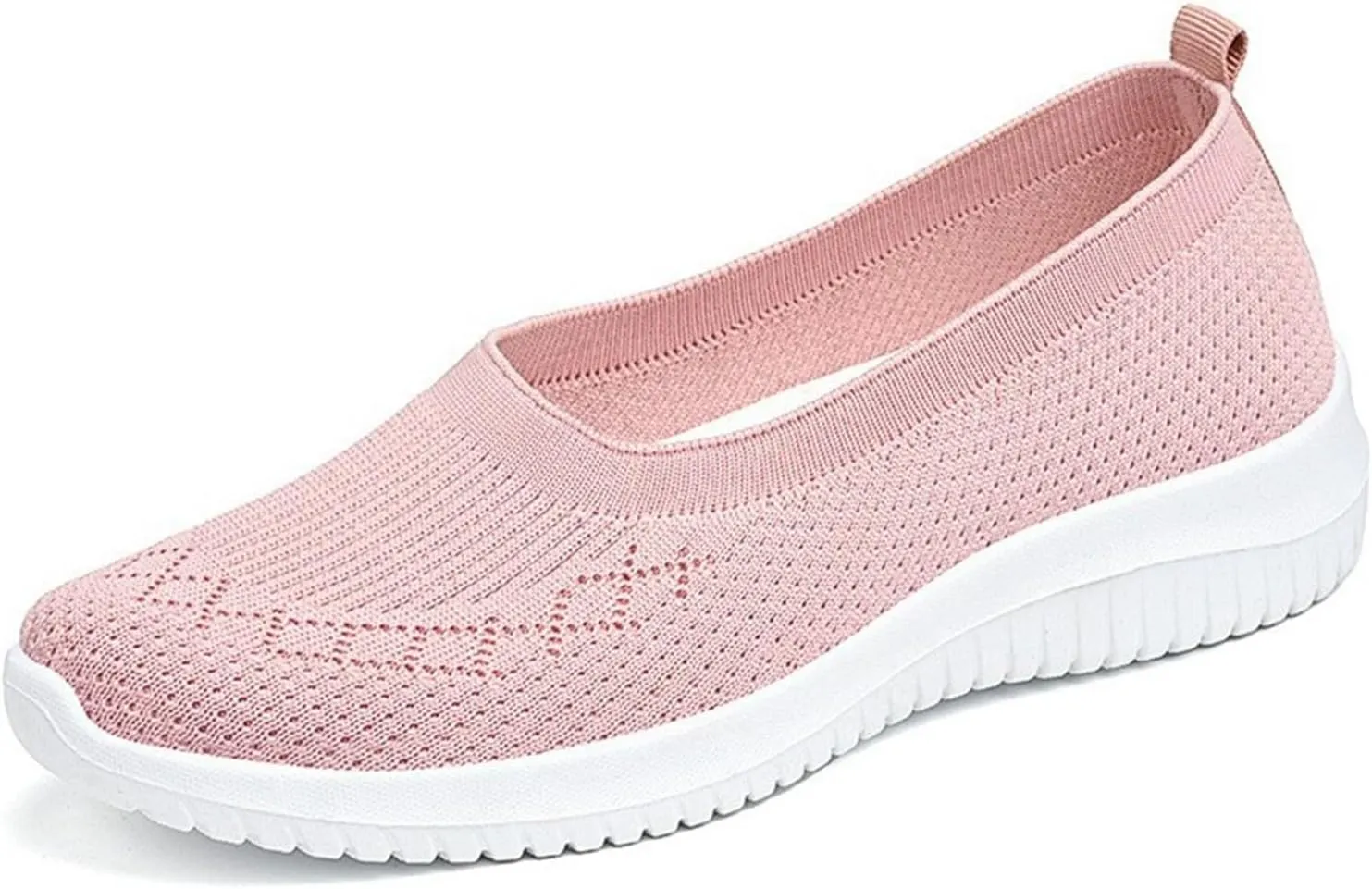 Women's Slip On Casual Shoes Comfortable Round Toe Flat Loafers for Spring Summer Outfits with Thick Sole