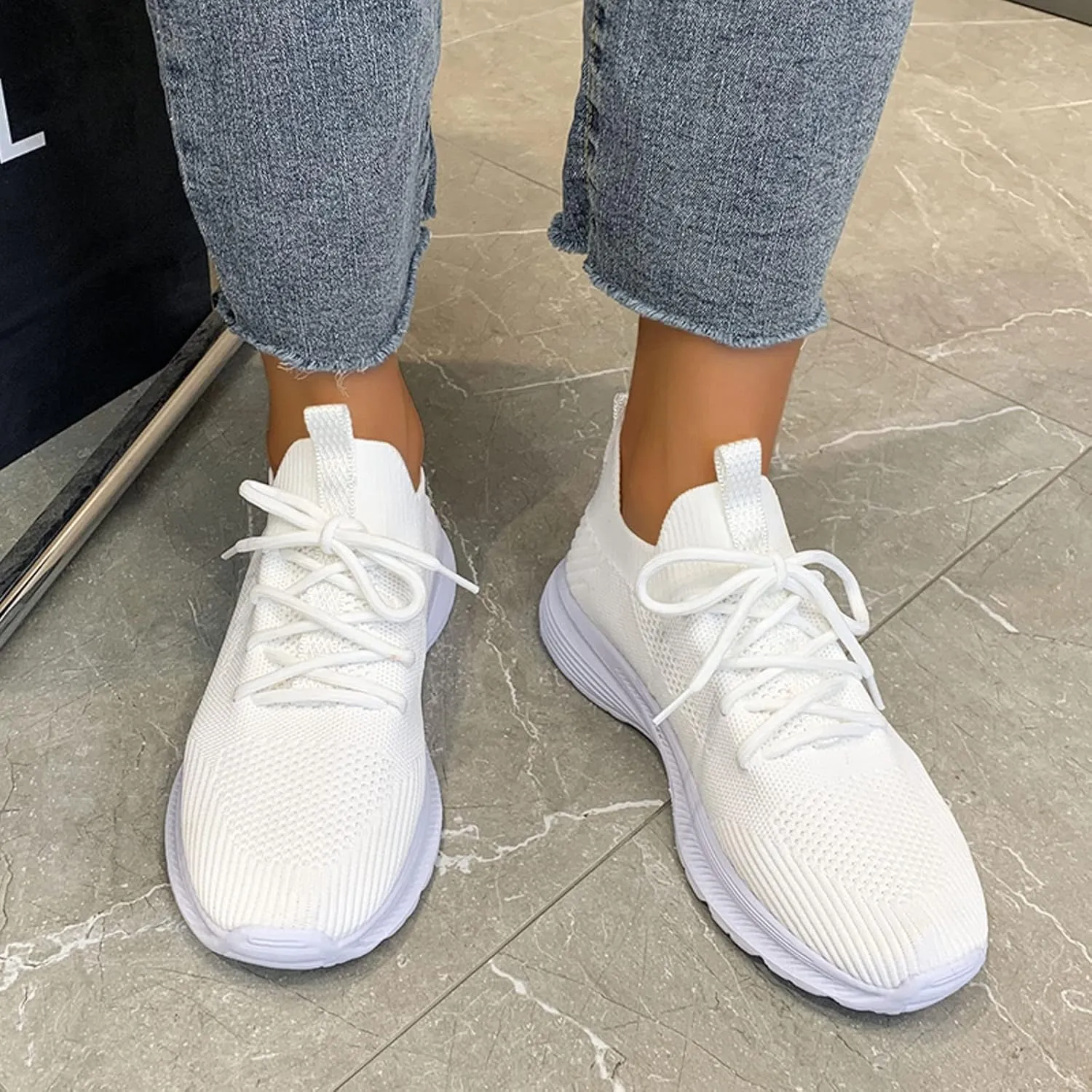 Womens Slip on Sneakers Cute Shoes for Teen Girls Women Lightweight Tennis Shoes Slip on Shoes Women Comfortable