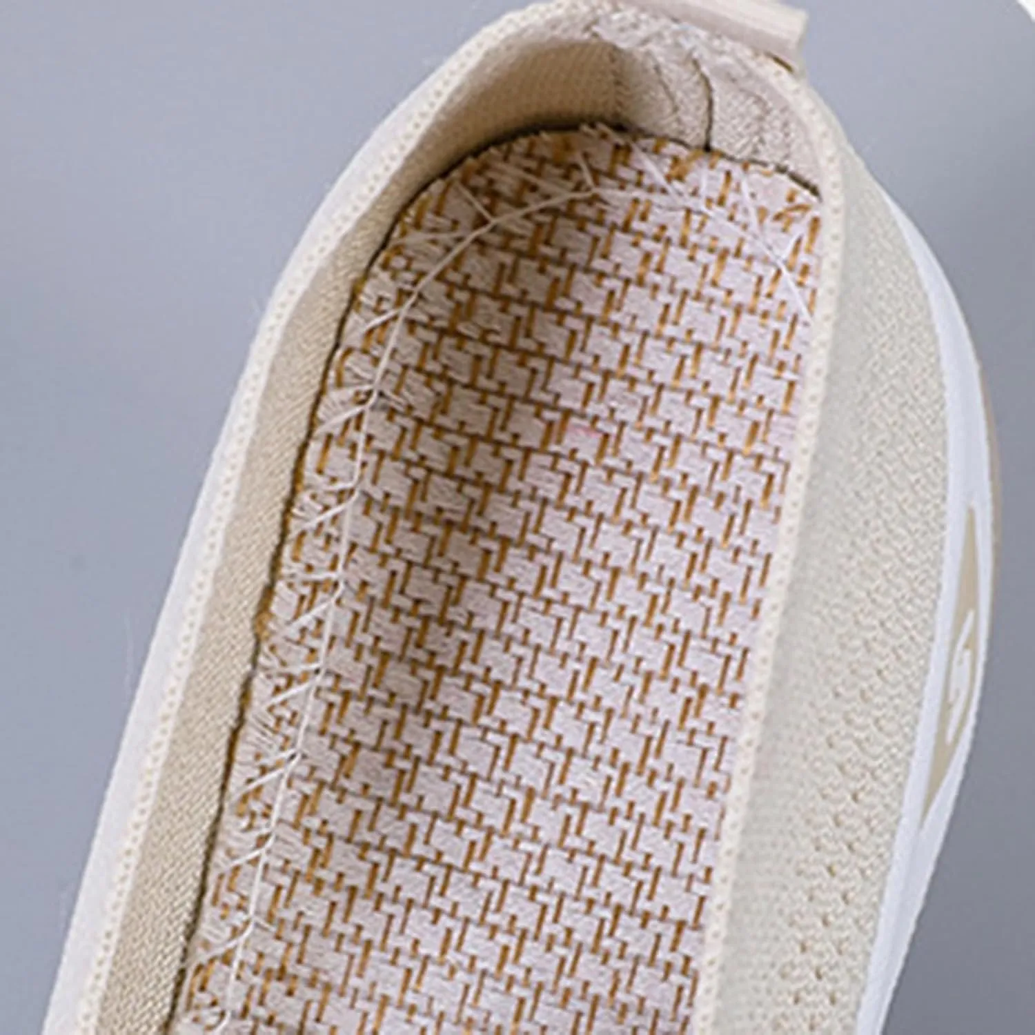 Womens Slip on Walking Shoes Non Slip Mesh Loafers Comfortable Arch Support Orthopedic Sneaker for Maternity Elderly