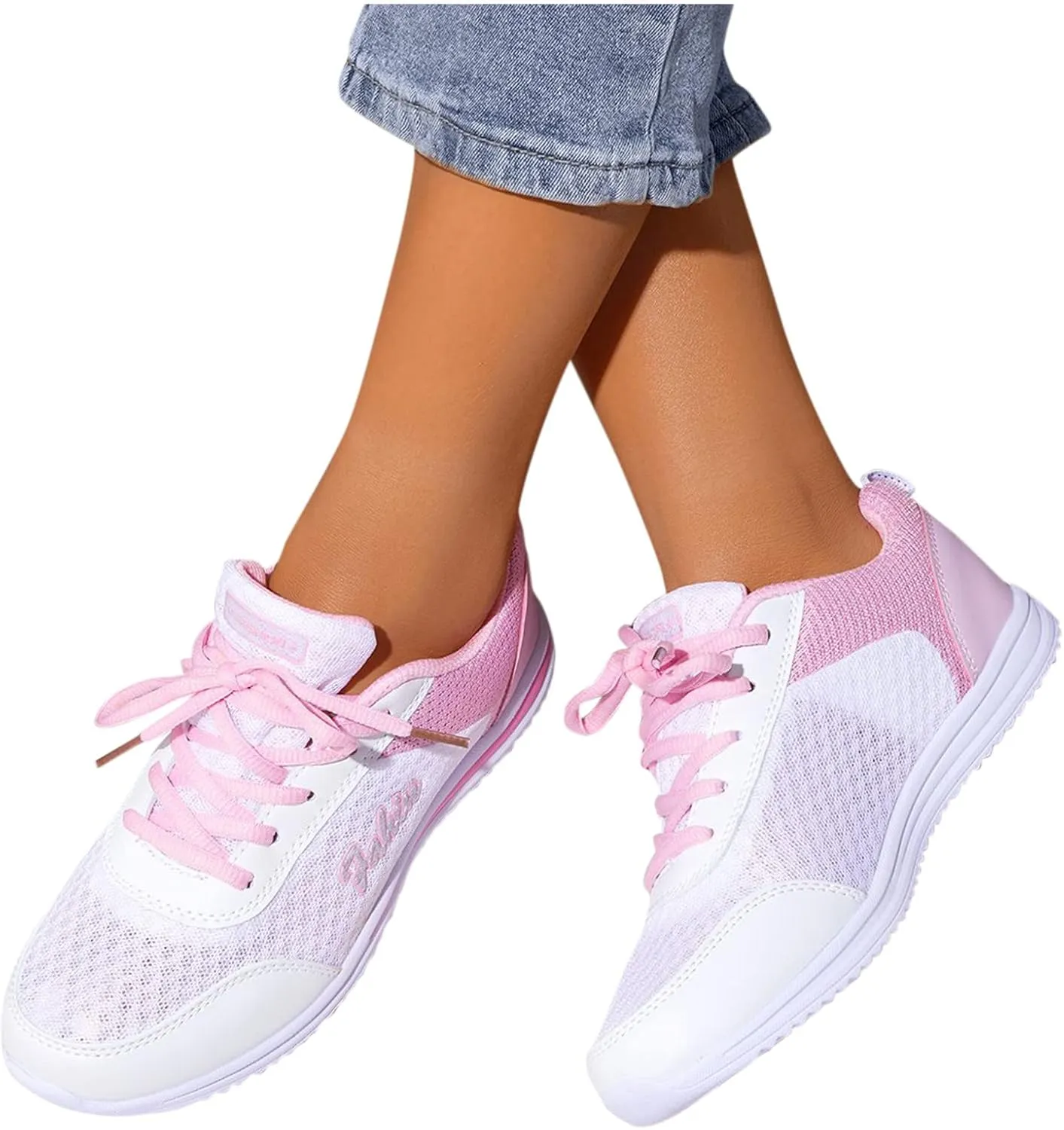 Womens Sneakers Platform Zapatillas Blancas Con Plataforma para Mujer Elegantes De Vestir Women's Running Shoes Size 8 Wide Toe Box Gym Shoes Women Women's All White Athletic Shoes