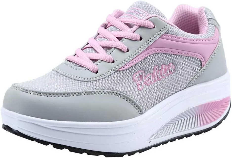 Womens Walking Sneakers Size 10 Wide Zapatillas OrtopDicas para Caminar De Mujer para Salir White Tennis Shoes Women Platform Silver Platform Wedge Sneakers for Women Trail Running Shoes Women On