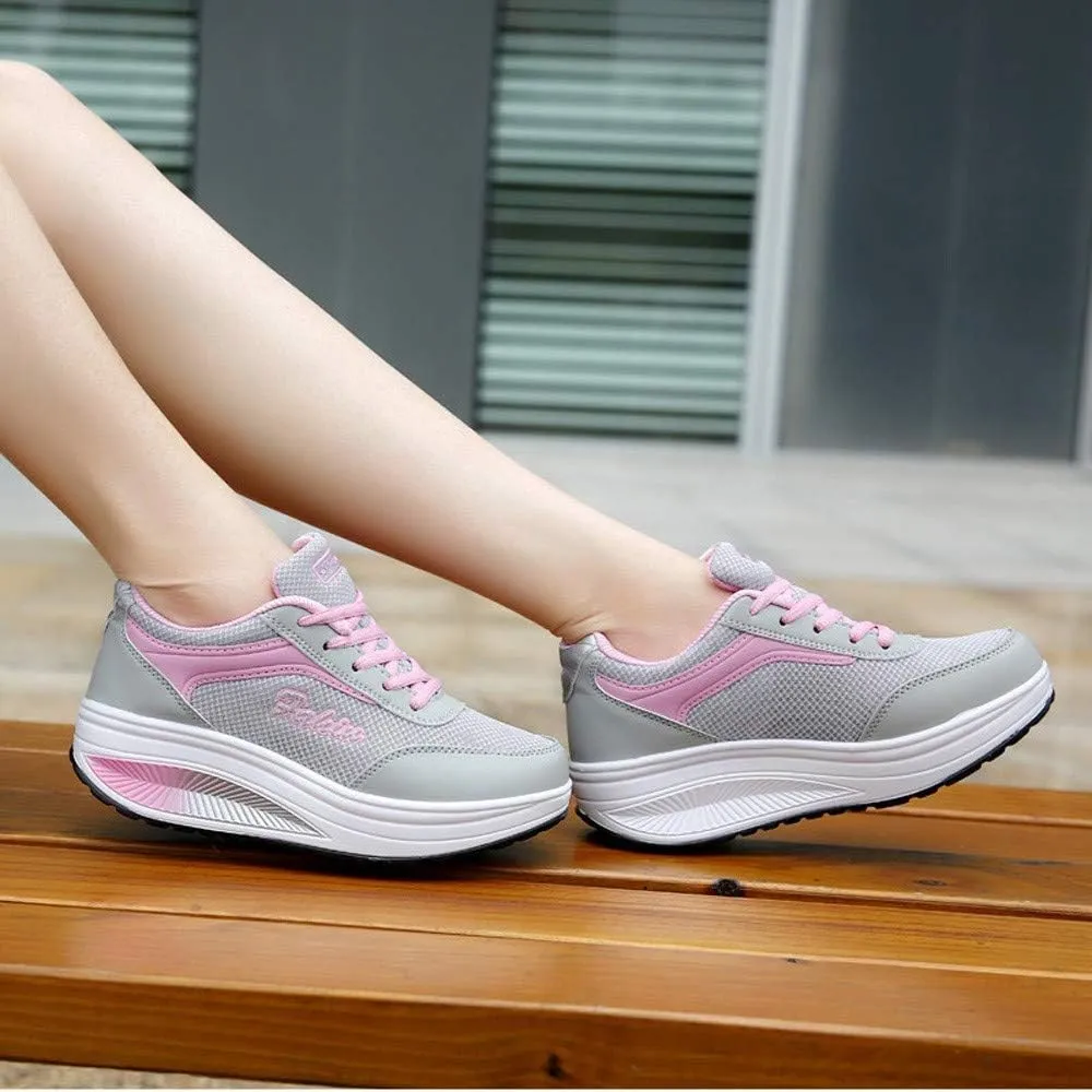 Womens Walking Sneakers Size 10 Wide Zapatillas OrtopDicas para Caminar De Mujer para Salir White Tennis Shoes Women Platform Silver Platform Wedge Sneakers for Women Trail Running Shoes Women On