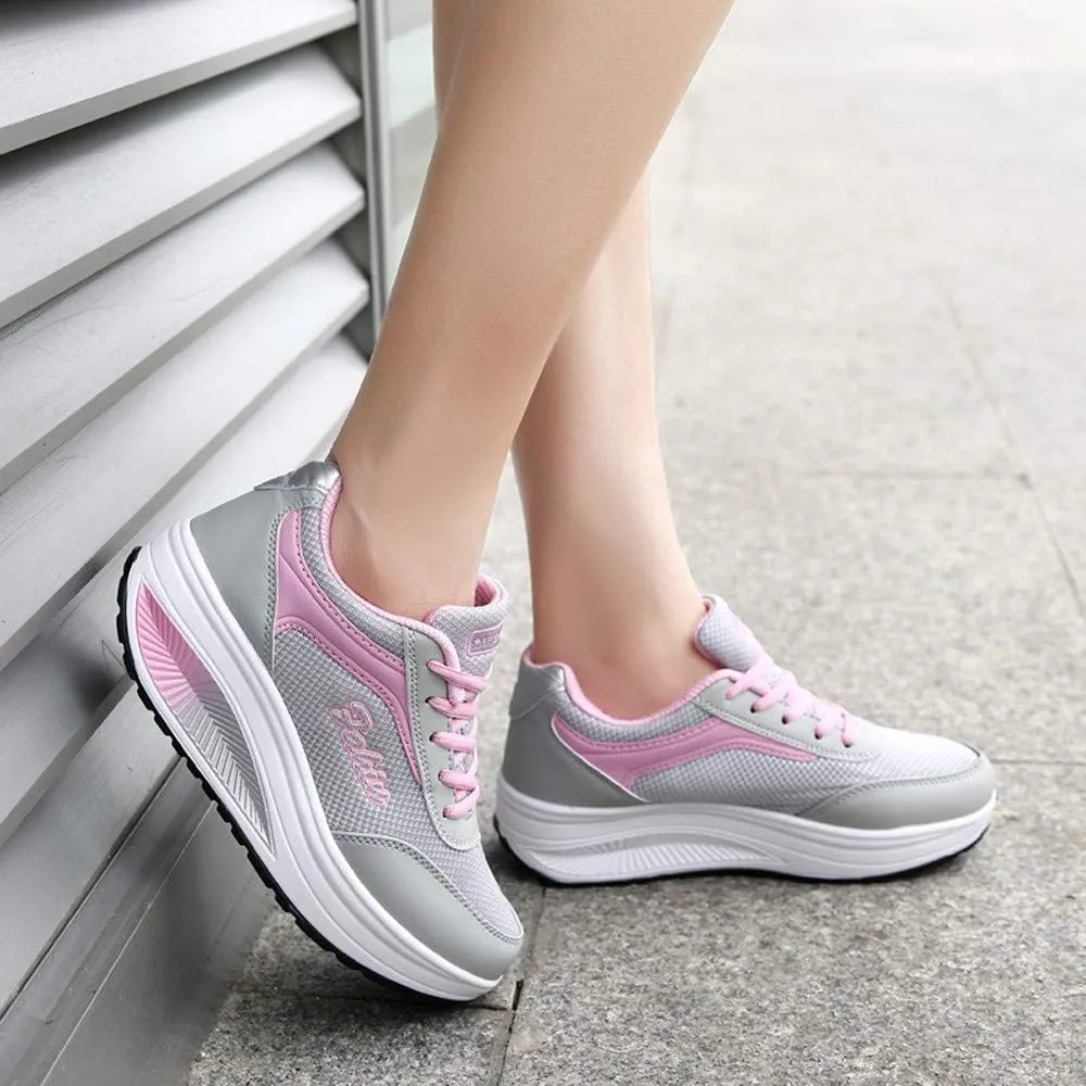Womens Walking Sneakers Size 10 Wide Zapatillas OrtopDicas para Caminar De Mujer para Salir White Tennis Shoes Women Platform Silver Platform Wedge Sneakers for Women Trail Running Shoes Women On