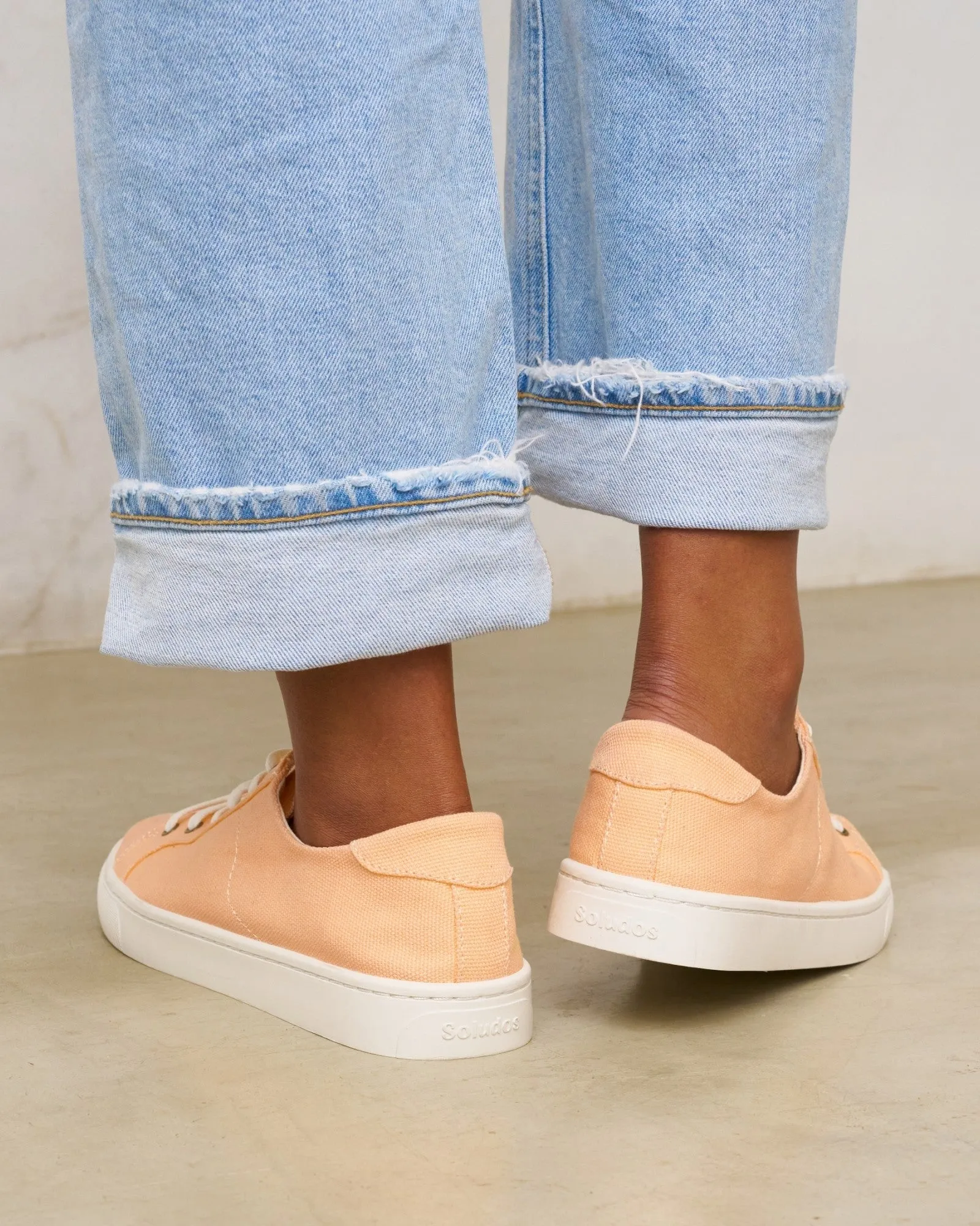 Womens_Sneakers_The Ibiza_Canvas Colors_Peach Fuzz Orange