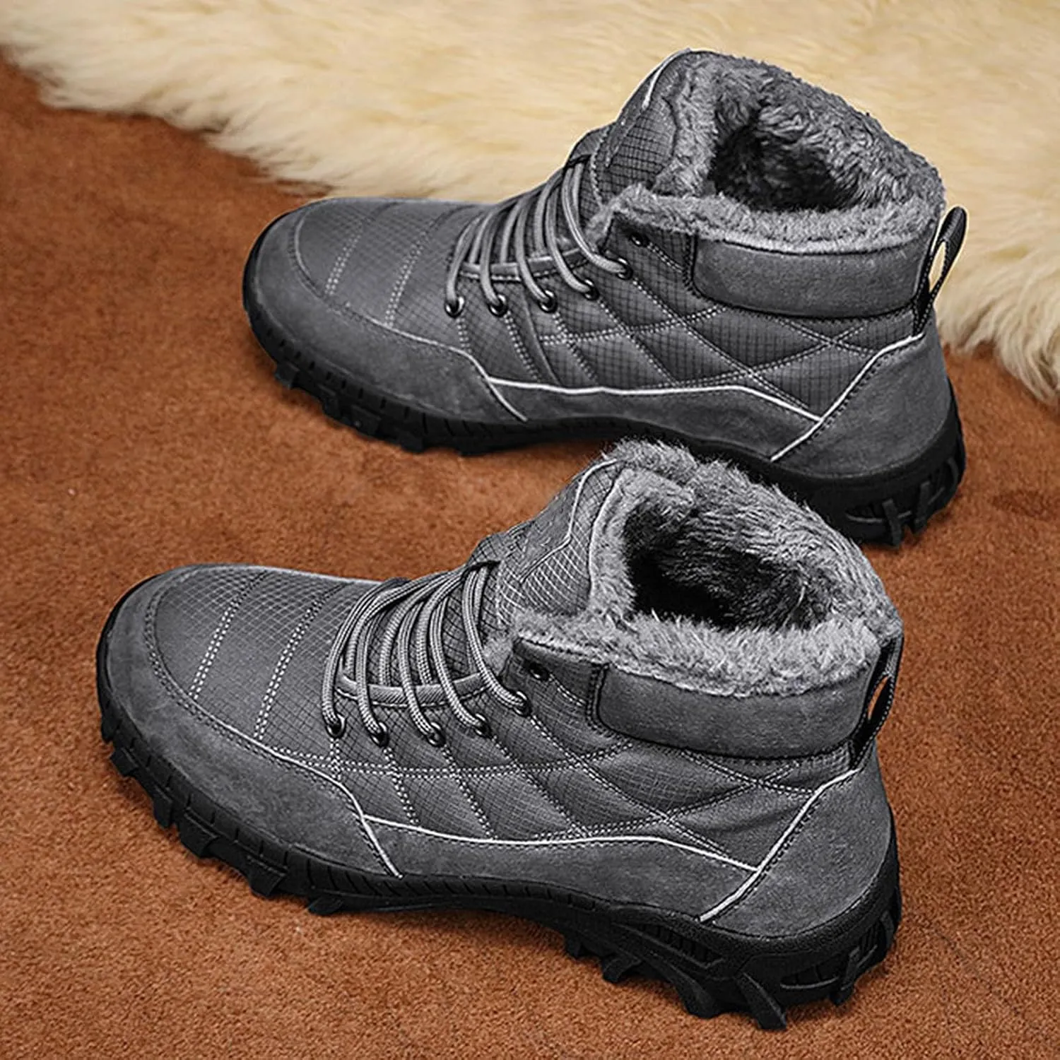 Work Boots for Men Soft Toe Hiking Sneakers Ankle Ladies Women Safety Shoes Business Casual Platform Sneakers Lightweight Safety Hike Grounded Footwear
