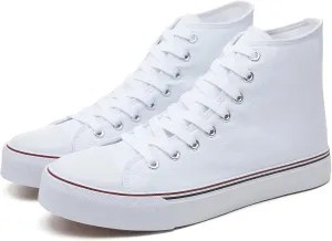yageyan Mens High Top Canvas Sneakers Fashion Lace up Walking Shoes Casual Classic